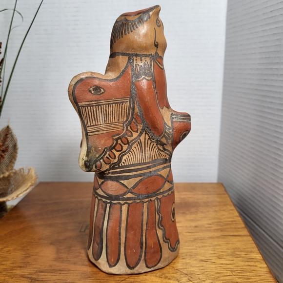 Vintage Hand Painted Red Clay Pottery Angel - Picture 8 of 16